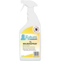 Futum Milben-Spray hochwirksam gegen Hausstaubmilben & Milben Eier 1 l Milbenspray
