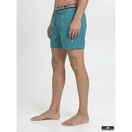 JACK & JONES Badeshorts JPSTMAUI SURF DOUBLE WB SWIM SHORTS Blau M