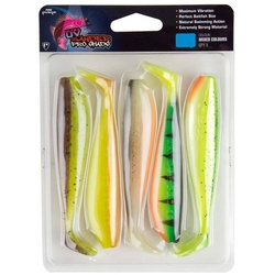 Fox Rage Kunstköder, Fox Rage Zander Pro Shad 12cm x5 Mixed UV colour Pack Gummifisch Set 12 cm