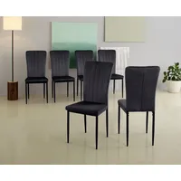 Home Affaire 4-Fußstuhl »Bergamo«, (Set), 4 St., Samt, erhältlich