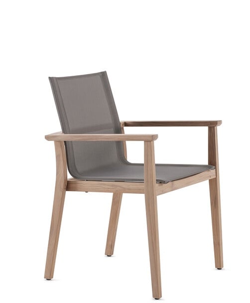 Stapelstuhl Lugano Arco Arredi braun, Designer Povl B. Eskildsen, 85.3x58.6x58.5 cm