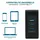 Mobilis Charger 100W 2USB C 1USBA GaN cable 100W Laptop, Smartphone, Tablets Schwarz