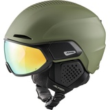 Alpina Alto Q-LITE Skihelm, olive matt, 51-55 cm