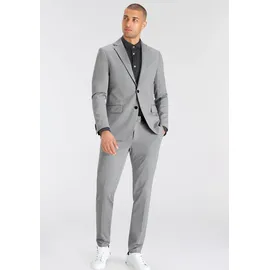 Bruno Banani Anzug "Jersey", Damen, Gr. 50, N-Gr, grau (grau melange), Jersey, Obermaterial: 60% Polyester, 35% Viskose, 5% Elasthan. Futter: 100% Polyester, normal, Anzüge, elastische Qualität, Topseller