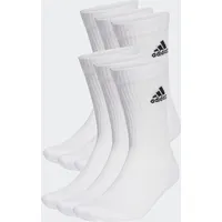 Adidas Cushioned Sportswear Crew Socken 6er Pack White / Black 22-24