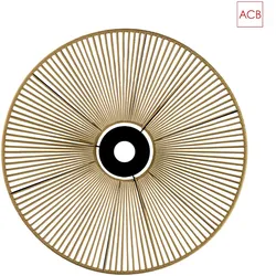 ACB Lampenschirm PAMELA 3913/70, Ø 68cm, schwarz / sandfarben ACB-5PANT39137NAR