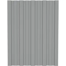vidaXL Dachpaneel 12 pcs Grau 60 x 45 cm Verzinkter Stahl