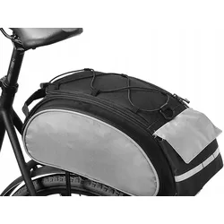 Fahrradtasche Single Rear – 13 Liter – Grau/Schwarz – Elektrofahrrad SCHWARZ|hellgrau 13 LITER