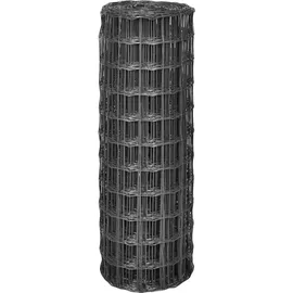 vidaXL Eurozaun 25 x 100 cm Grau/Stahl