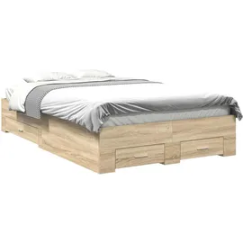vidaXL Bettrahmen 120 x 190 cm Braun