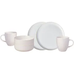 like. by Villeroy & Boch Kombiservice Crafted Cotton 6tlg. Premium Porcelain Weiß