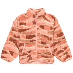 Fleecejacke ROXY "Like Electricity", Kinder, Gr. 8(125-130cm), candlelight peach dune, [Hauptstoff] 100% Polyester, Jacken