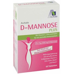 D-Mannose Plus 2000 mg Tabl.m.Vit.u.Mineralstof. 60 St