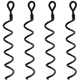 38,5 Cm Spiral-erdboden-hochleistungs-schuppenanker-set, Ideal Als Hunde-anbindepfosten Zur Sicherung Von Haustieren, Zelten, Markisen, Schuppen, 4 Stück - Ahlsen
