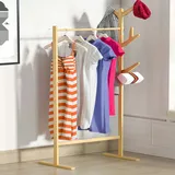 CASARIA Kleiderständer Holz Bambus