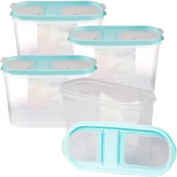 Frischhaltebox Schüttdose 1,4 Liter - 4er Pack ( 4 Stück ) Türkis
