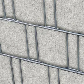zaunzu® Sichtschutzstreifen 10 x 255 cm Hellgrau Vlies 2 St.