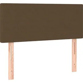 vidaXL Boxspringbett 100 x 200 cm Dunkelbraun