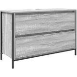 vidaXL Waschbeckenunterschrank mit Schubladen Grau Sonoma 90x34,5x60cm