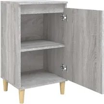 vidaXL Nachtschrank 2 Stk. 40 x 35 x 70 cm Grau