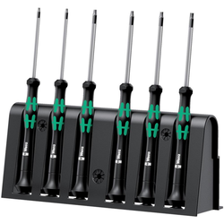 Wera Elektronik Schraubendreher Satz inkl.Rack (Ständer/Wandhalter) 6tlg.Torx BO
