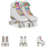 Byox Rollschuhe Donna weiß, PU-Rollen mit Glitzer, ABEC-5 Lager, versch. Größen Gr. XS (27-30)