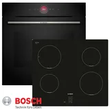 Induktion Herd Bosch Herdset Autark Backofen Serie 8 + Induktion Kochfeld NEU