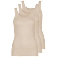 Pompadour Intime Shirt ohne Arm 3er Pack 42 | Biskuit (PO-0010)