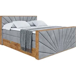 altdecor Boxspringbett 160 x 200 cm H3 Grau