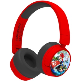 OTL Technologies MK0983 Mario Kart Kabellose Kinder-Kopfhörer, Rot