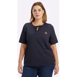 sheego Halbarmshirt in tiefblau, | Gr.: 48/50
