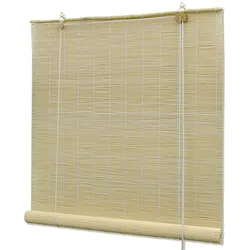 vidaXL Bambusrollo 140x220 cm Natur
