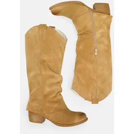 felmini wide fit Biker-Boots Herren Braun 40