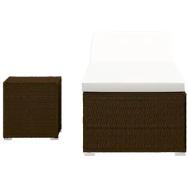 vidaXL Sonnenliege 200 x 67 x 42 cm Braun