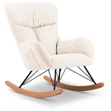 Schaukelsessel Eide Stoff Beige