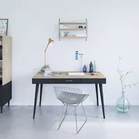 TemaHome Schreibtisch »Horizon Computertisch mit Holzbeinen, Home Office, 134cm