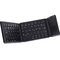 InLine Faltbare Bluetooth Tastatur mit Touchpad DE