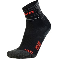 UYN Free Run Socke, black/red-turquoise/coral 35/36