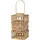 Beliani Laterne Lumbis Holz Braun