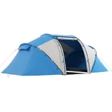 Outsunny Familienzelt blau