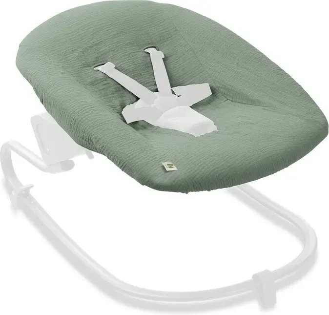 Hauck Bezug für Alpha Newborn Bouncer (atmungsaktiv & einfach waschbar) - Sage