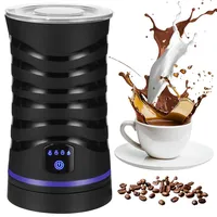 4-in-1 Elektrischer Milchaufschäumer mit Antihaftbeschichtung Für heißen und kalten Milchschaum, automatische Abschaltung, ideal für Kaffee und Milch