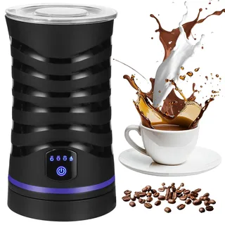 4-in-1 Elektrischer Milchaufschäumer mit Antihaftbeschichtung Für heißen und kalten Milchschaum, automatische Abschaltung, ideal für Kaffee und Milch