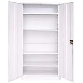 Proregal Aktenschrank 185 x 90 x 40 cm Weiß