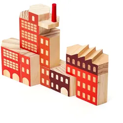 Areaware - Blockitecture, Spielzeug Holz-Architektur, Factory