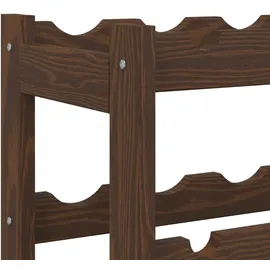 vidaXL Weinregal 30 Flaschen 0 x 0 x 0 cm Braun