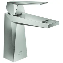 Einhand-Waschtischbatterie Allure Brilliant 24342, M-Size, Einlochmontage, glatter Körper, chrom