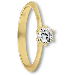 Goldring ONE ELEMENT "Zirkonia Ring aus 333 Gelbgold" Gr. 58, gold, Fingerringe, Damen, 58,mit Zirkonia, Gelbgold 333, Damen Gold Schmuck