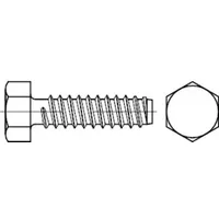 Industrial Quality Supplies DIN 7976 Sechskant-Blechschraube, ST galZn F
