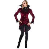 Chaks Vampiress Jasna Kostümjacke - Dunkelrot/Schwarz Gr. S - S